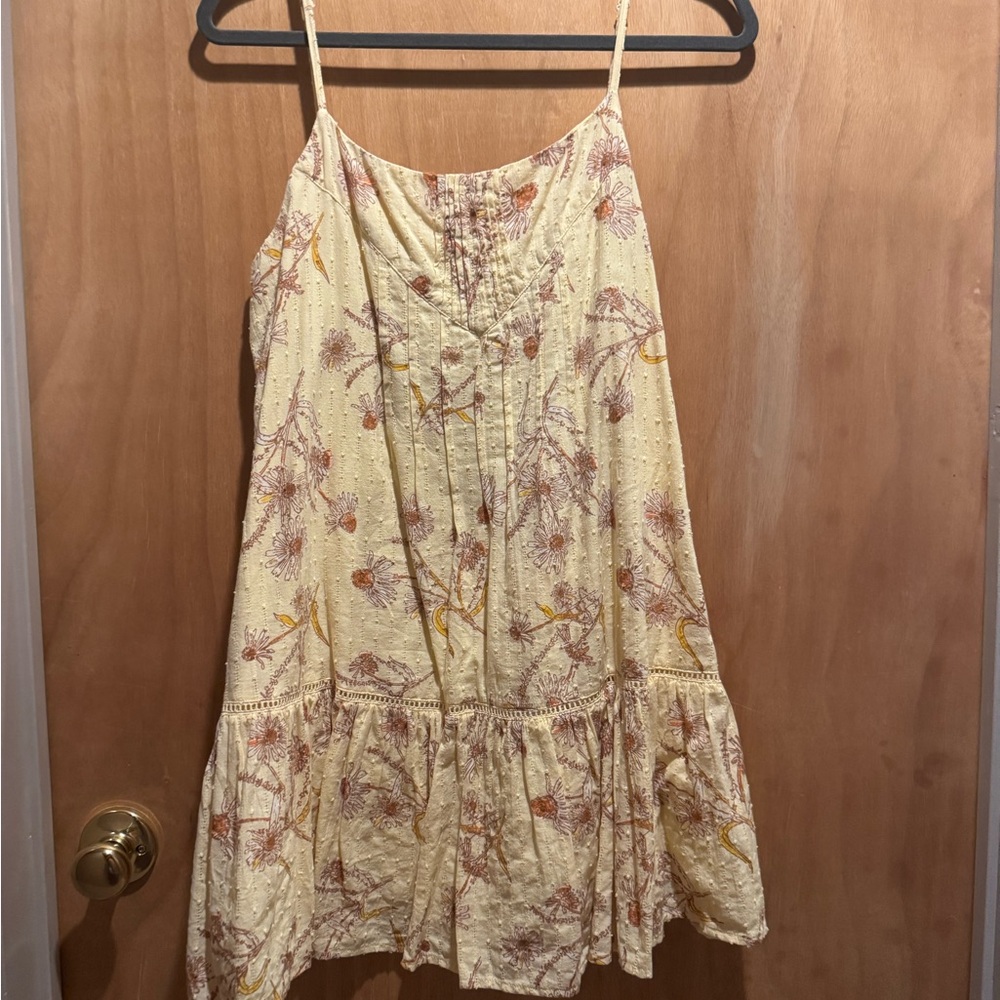 Urban Outfitters Yellow Floral Mini Dress